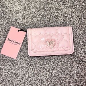 Juicy couture heart quilted wallet